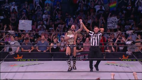 Cm Punk Wins Aew World Title From Hangman Page At Aew Double Or Nothing