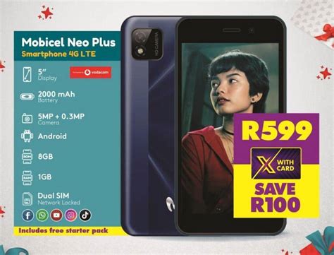 Mobicel Neo Plus Smartphone 4g Lte Offer At Shoprite
