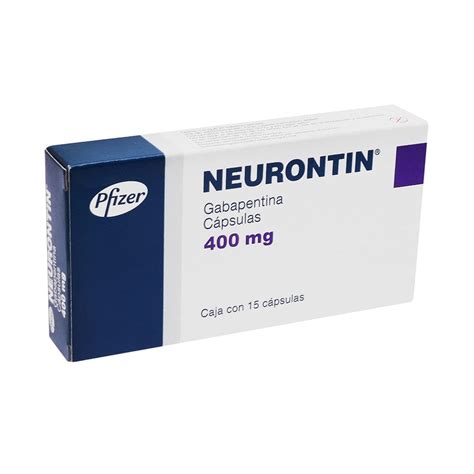 Neurontin 400 Mg 15 Capsulas Farmacias Klyns