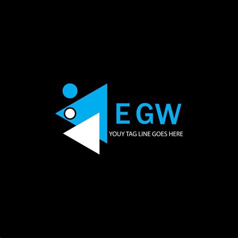 EGW letter logo creative design with vector graphic 7887902 Vector Art ...