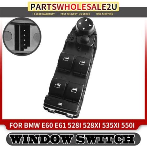 Front Left Power Window Switch For Bmw E60 E61 528i 528xi 535i 535xi