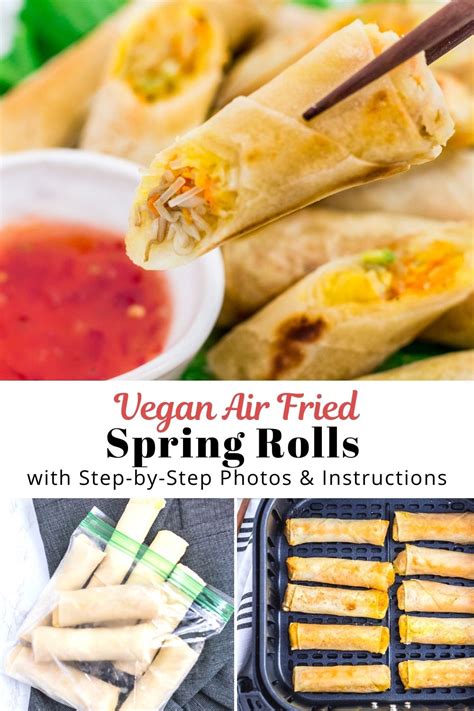 Vegan Air Fried Spring Rolls Vegan Lumpia My Eclectic Bites