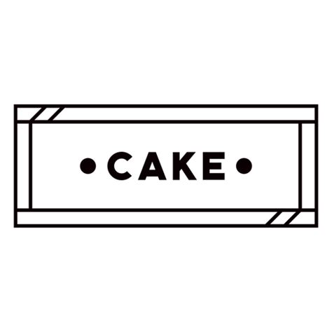 Cake Stroke Text Label Png And Svg Design For T Shirts