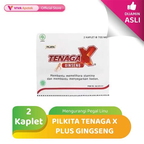 Jual Pilkita Tenaga X Plus Gingseng Untuk Mengurangi Pegal Linu 2