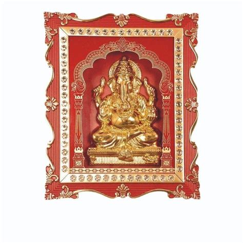 Red Ganesh Ji Plastic Photo Frame At Rs 500piece Ganesh Frame In