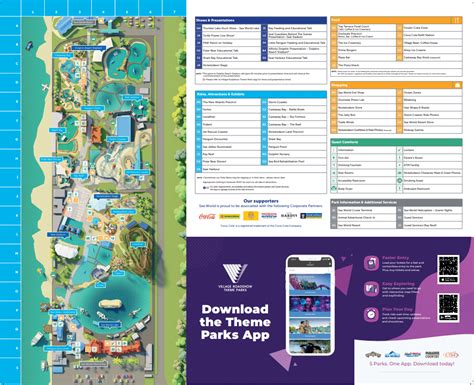 SeaWorld Gold Coast Map and Brochure (2024 - 2020) | ThemeParkBrochures.net