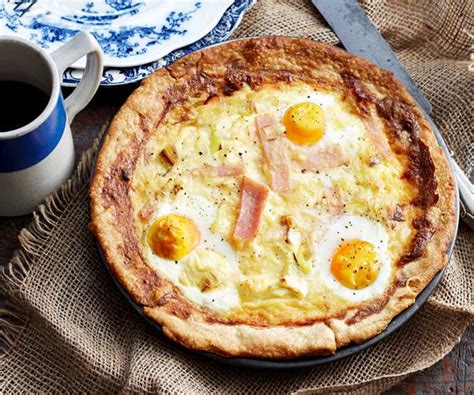 Rustic Bacon And Egg Pie With Feta Recipe Food To Love