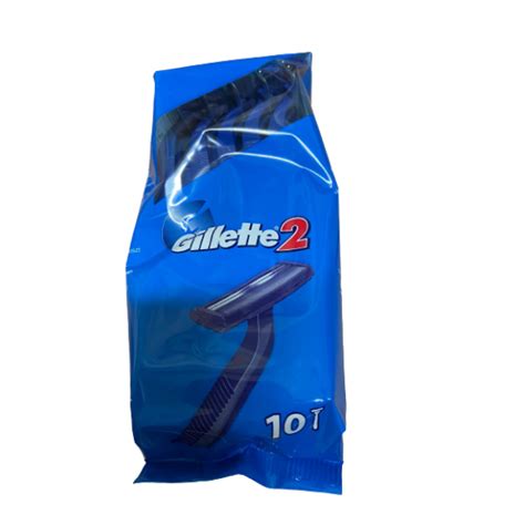 10 סכיני גילוח חד פעמיים לגבר Gillette 2 קלאסיק פארם