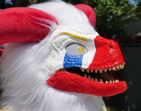 Dino Mask Premade Fursuit Clown Themed Head Only READ DESC Etsy