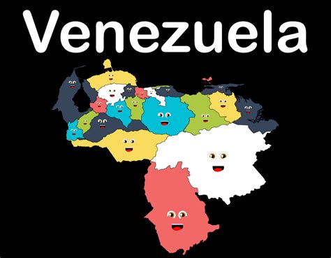 Venezuela Map Coloring Page