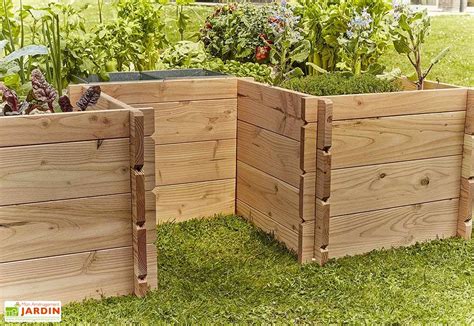 Carr Potager En Bois Avec Composteurs Keyhole Garden X Cm