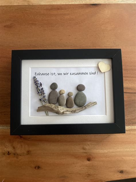 Steinbild Familie Zuhause Ist Wo Wir Zusammen Sind Etsy De