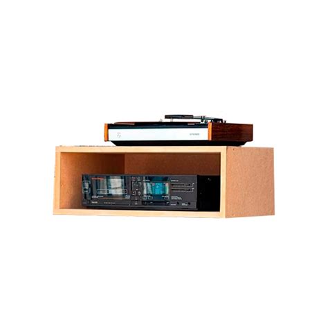 Caixa Organizadora Para Disco Lp Vinil E Compactos Mdf Armazenamento E