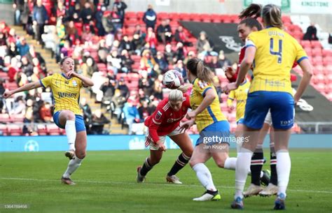 Alessia Russo of Manchester United scores her teams fifth goal during... | Women's super league ...