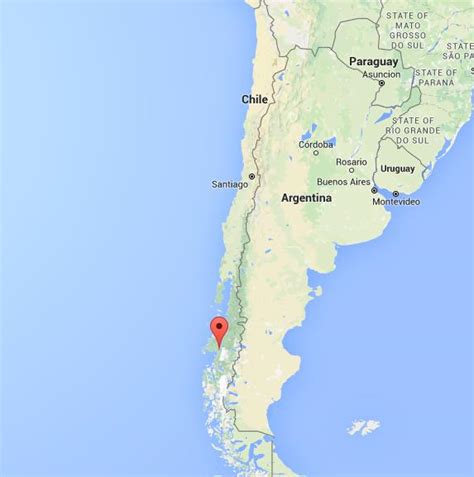 Where is Laguna San Rafael on map Chile