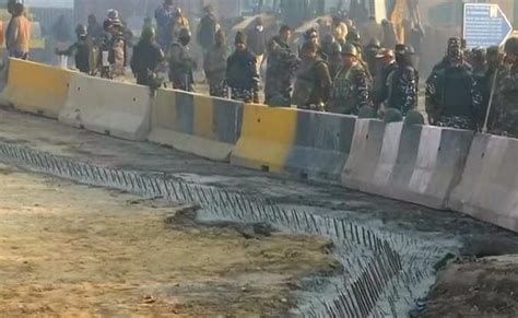 Farmers Protest In Delhi Borders Delhi Police Defend Barricading At Farmers Protest