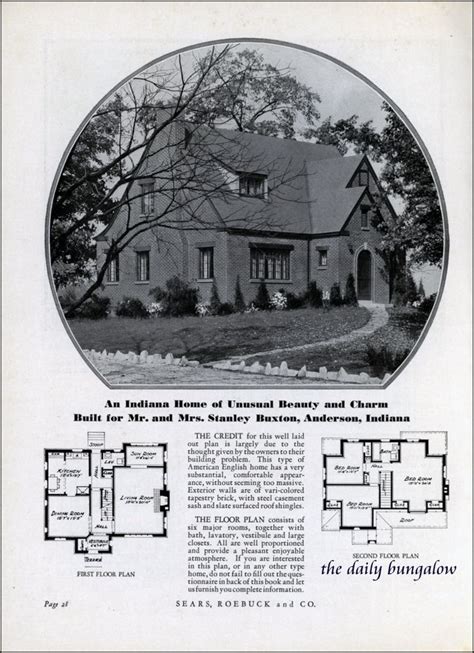 Homes Of Today Sears Kit Houses 1932 Custom Sears Home Daily