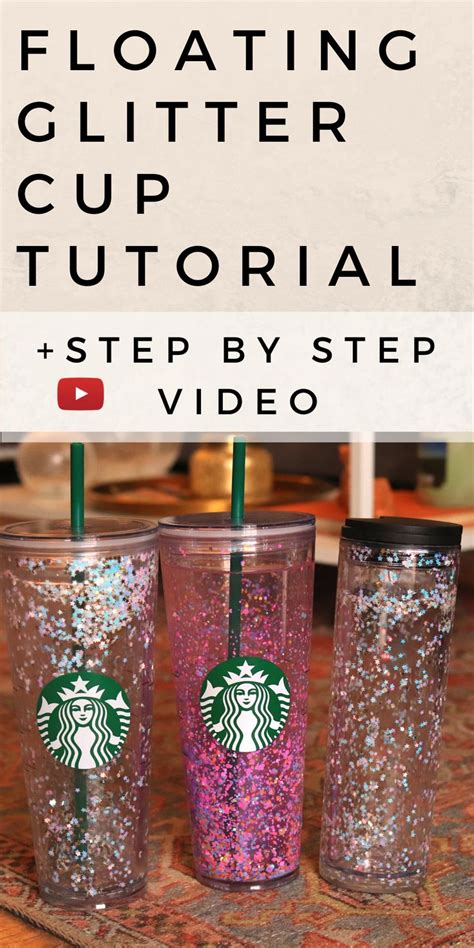 Diy Floating Glitter Cup Tutorial