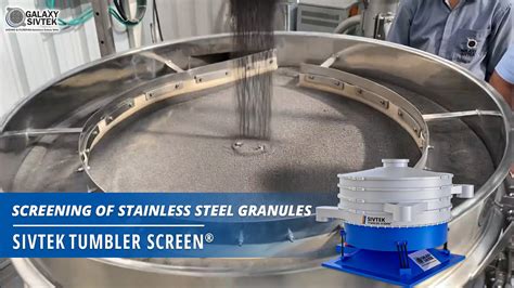 Stainless Steel Granules Screening With Sivtek Tumbler Screen Youtube