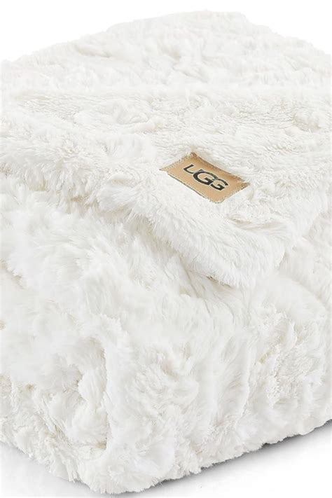 Ugg 10483 Adalee Soft Faux Fur Reversible Accent Throw Blanket Luxury