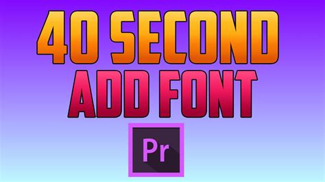 How To Add Fonts To Adobe Premiere Pro Mac Gerahealth