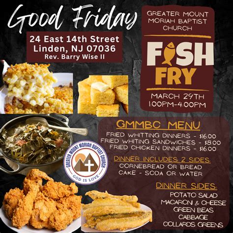 Good Friday Fish Fry City Of Linden