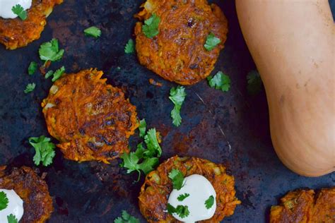 Vegan Curried Butternut Squash Fritters - Gluten-Free and Dairy-Free