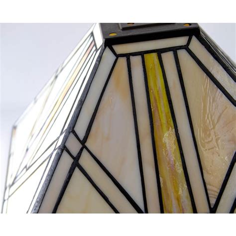 Vintage Arts And Crafts Mission Frank Lloyd Wright Style Stained Glass Lamp Shade Chairish