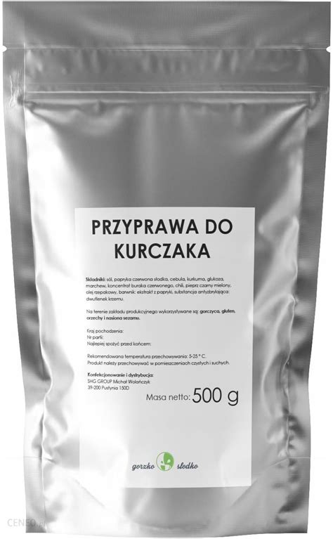 Przyprawa Do Kurczaka Bez Glutaminianu 0 5kg Ceny I Opinie Ceneo Pl