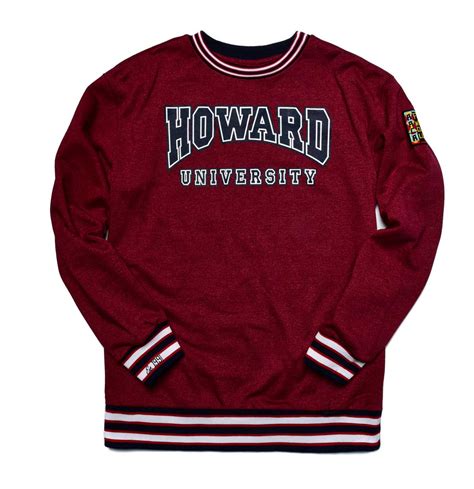 Howard University Original '92 "Frankenstein" Crewneck Red Heather/Nav ...