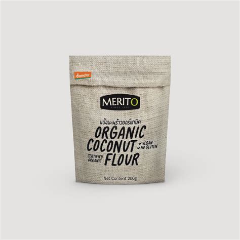 MeritO Organic Coconut Flour 200 g เมอรโต แปงมะพราวออรแกนค 200