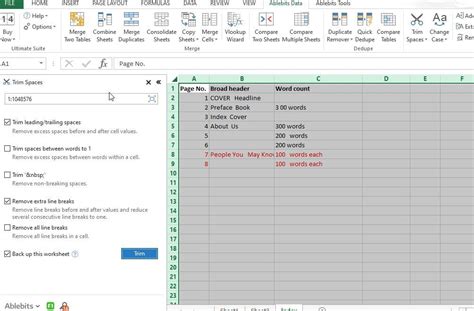 How To Remove Spaces In Excel