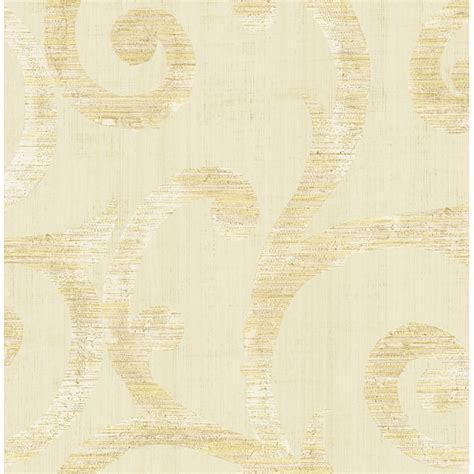 Seabrook Designs Silverton Scrolls Unpasted Wallpaper Bed Bath