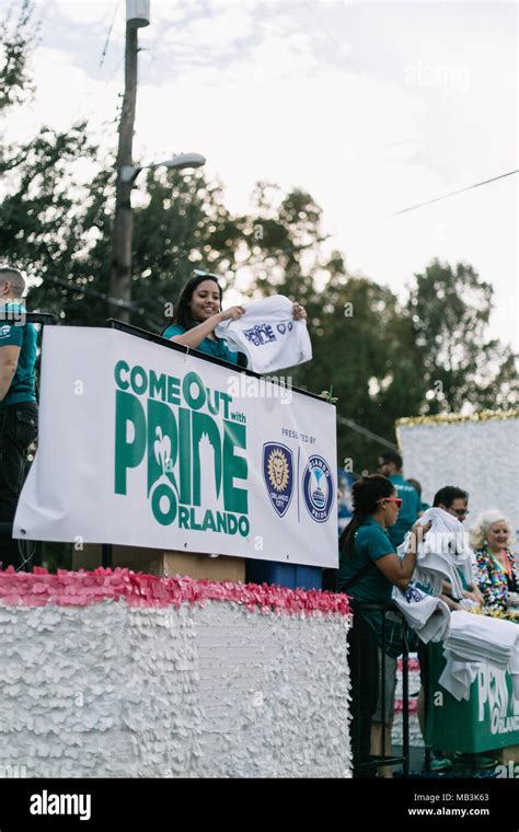 Orlando city soccer mascot at pride hi-res stock photography and images ...