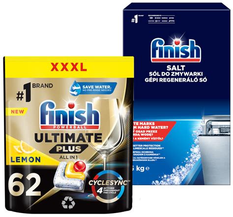 Finish Ultimate Plus Kapsu Ki Do Zmywarki Lemon S L Kg