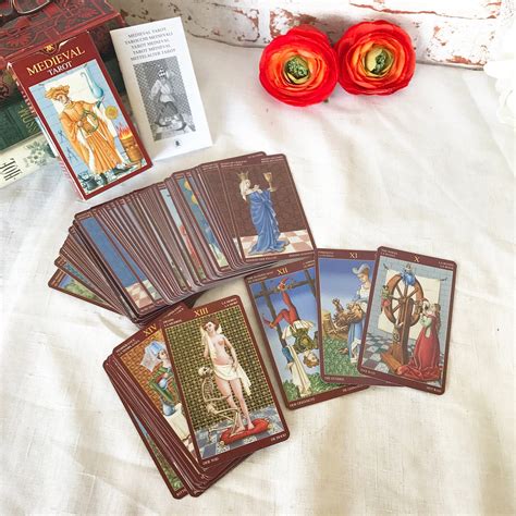 The Medieval Tarot Cards Deck Set Fortune Telling Astrology