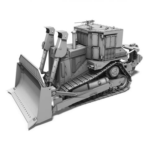 Armored D R Bulldozer Doobi D Model Cgtrader