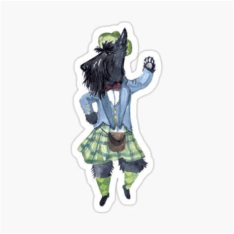 "Highland Fling Copyright © BonniePortraits on Redbubble.com" Sticker ...