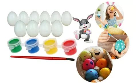 Kit Ovos Para Pintar Colorir Enfeite De P Scoa Decora O Mercadolivre