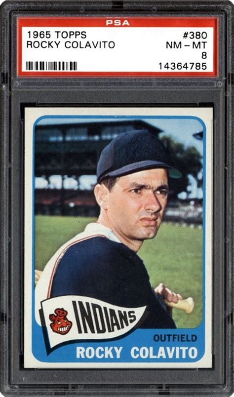 Auction Prices Realized Baseball Cards 1965 TOPPS Rocky Colavito Summary