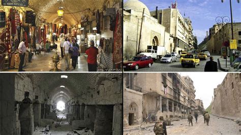 Aleppo Vorher Nachher Fotos zeigen Zerstörung der Stadt DER SPIEGEL