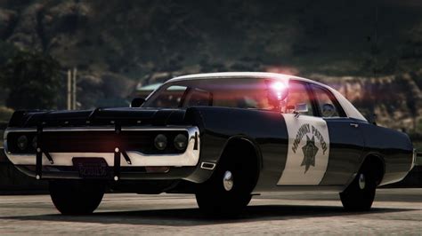 Gta 5 1971 Dodge Polara California Highway Patrol Mod