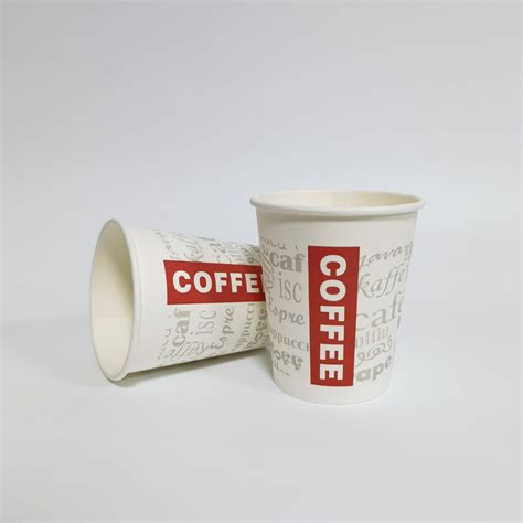 Disposable Paper Cups Hot Pla Coffee 8oz Paper Cups With Logo Paper