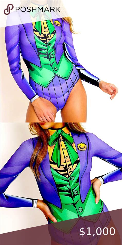 ISO The Joker Long Sleeve Bodysuit Black Bikini Bottoms Black