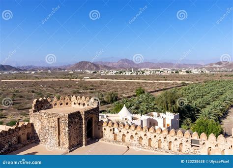 Landscape From Jabreen Castle Oman Stock Photo Image Of Fortress