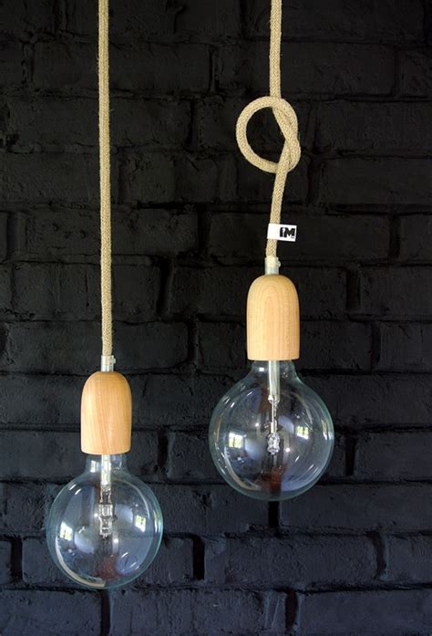 Lampa wisząca w stylu skandynawskim loft design lampy z lnu