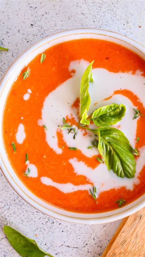 Rustic Roasted Tomato Garlic Soup Fresh Body Fit Mind