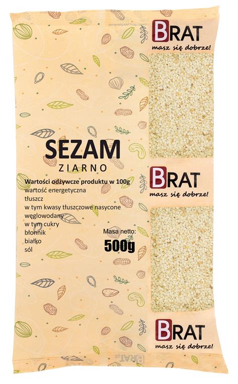 SEZAM BIAŁY 500g Łuskany ziarno naturalny jakość 9737035297 Allegro pl