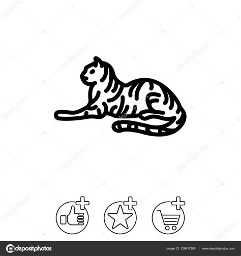 Web Tiger Icon Stock Vector Image By PPVector 129417800