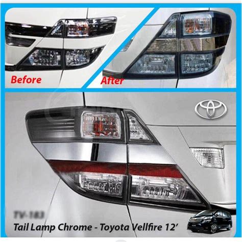 Vellfire Alphard Anh 20 Rear Tail Lamp Trim Shopee Singapore